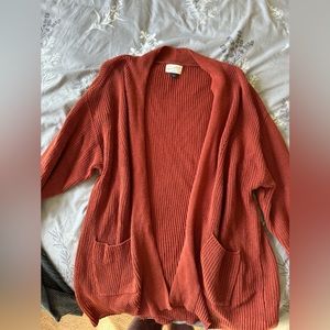 Burnt orange cardigan